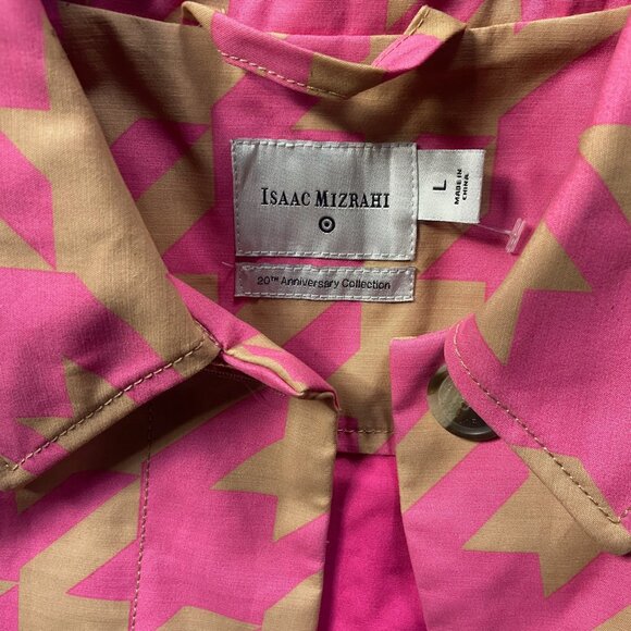 Like New Isaac Mizrahi x Target 20th Anniversary Houndstooth Coat Sz L - Picture 11 of 12